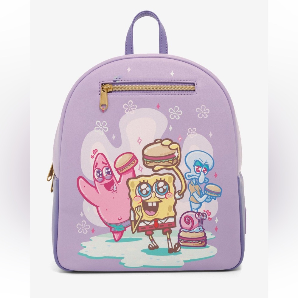 NWT Loungefly Spongebob SquarePants 25th anniversary lavender mini backpack